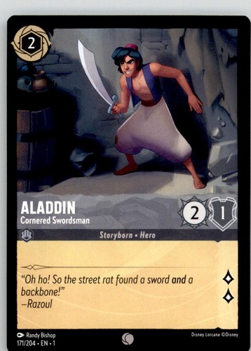 Aladdin cornered swordsman - -,
